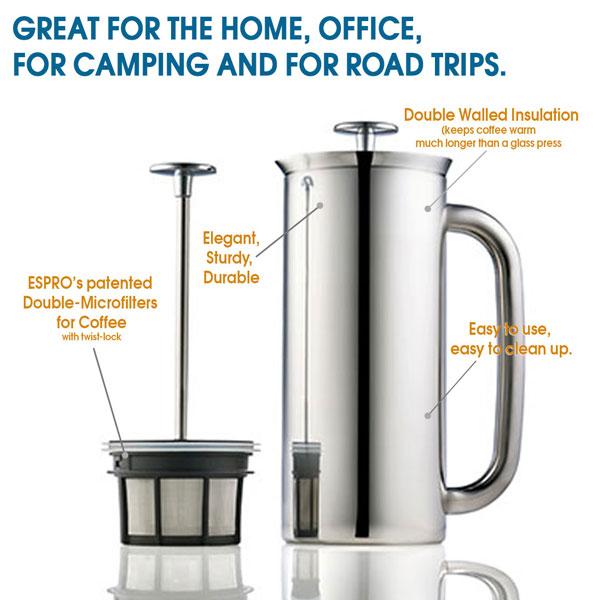 Espro Press P7 - Stainless Steel, Double Wall, Micro Coffee Filter (EXCLUSIVE: Free Coffee Stir Paddle) - Image 12