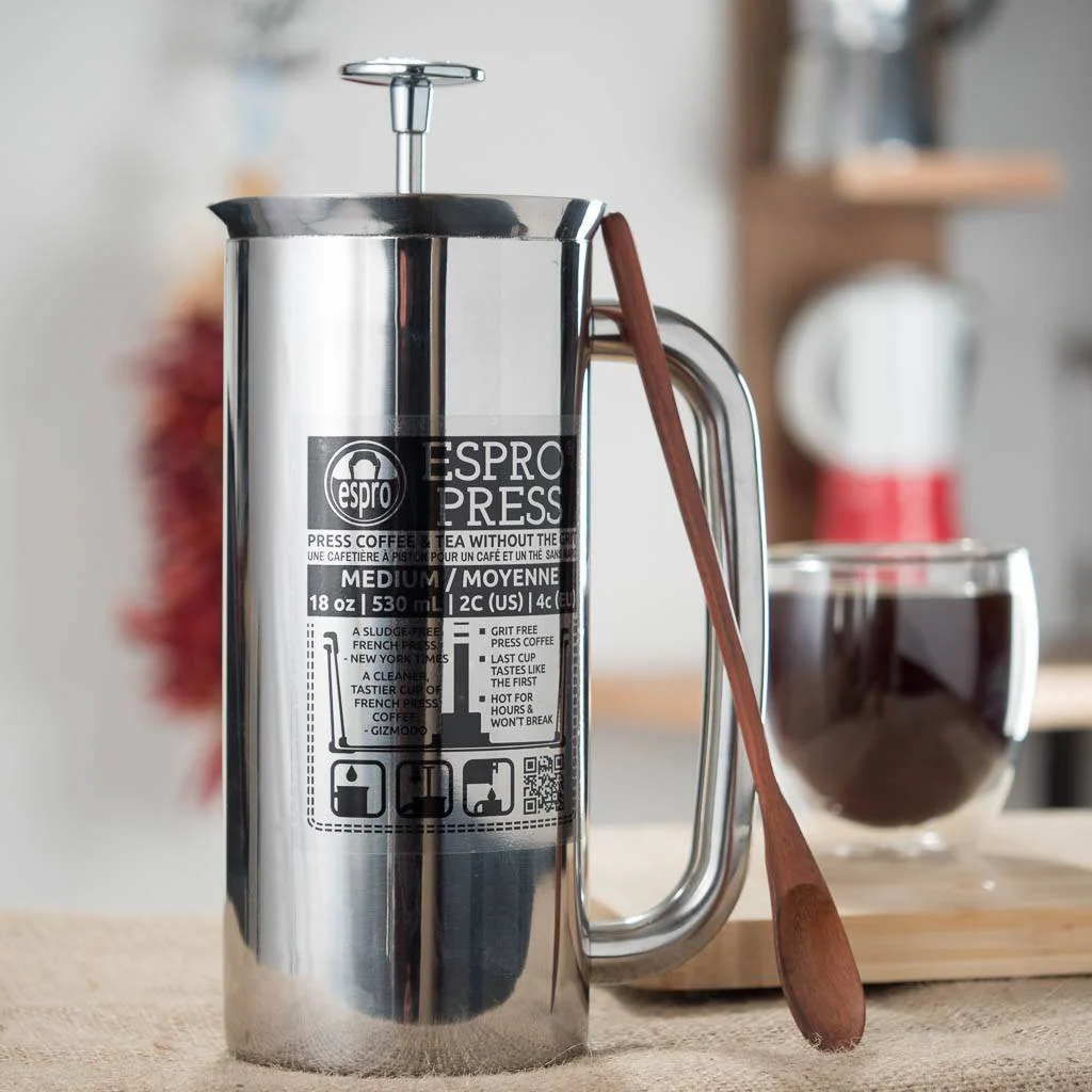 Espro Press P7 - Stainless Steel, Double Wall, Micro Coffee Filter (EXCLUSIVE: Free Coffee Stir Paddle) - Image 7