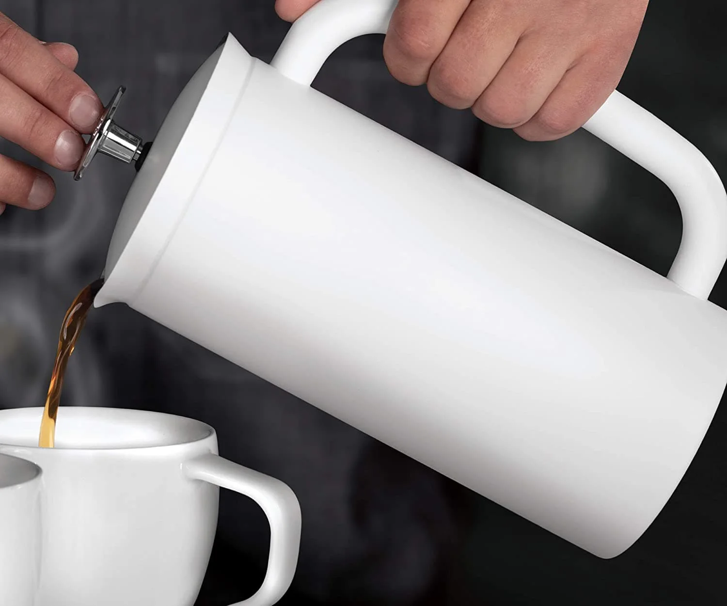 Espro P7 - Stainless Steel, Double Wall, White, 32 oz. (EXCLUSIVE: Free Coffee Stir Paddle) - Image 4