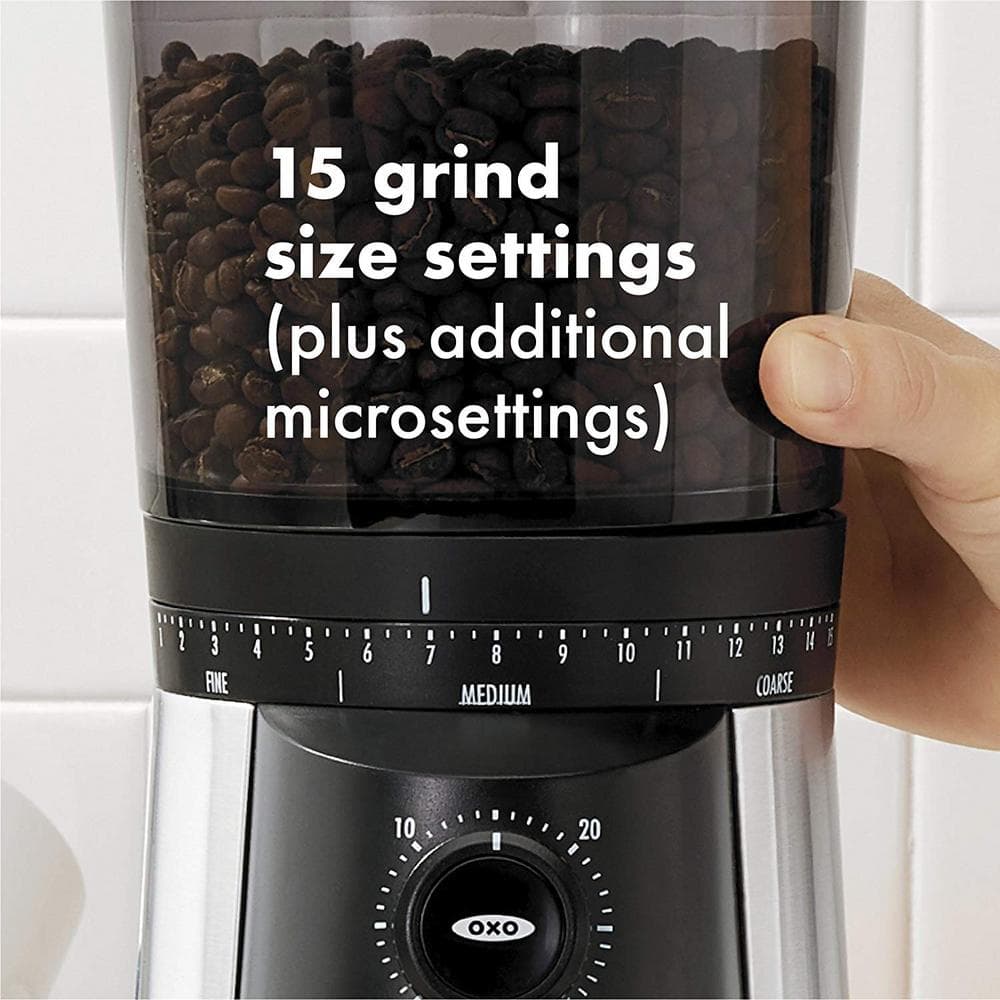 OXO Coffee Grinder, Conical Burr, 15 Precise Settings from Fine to Coarse - Image 5