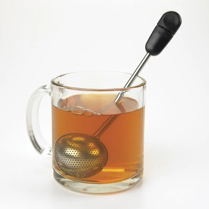 OXO Brew Twisting Tea Ball Infuser – Premium Stainless Steel Loose Leaf Tea Infuser - Image 3