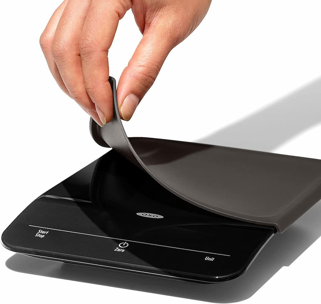 OXO Precision Coffee Scale with Timer, Slim design, 6 lb. Capacity, Black - Image 5