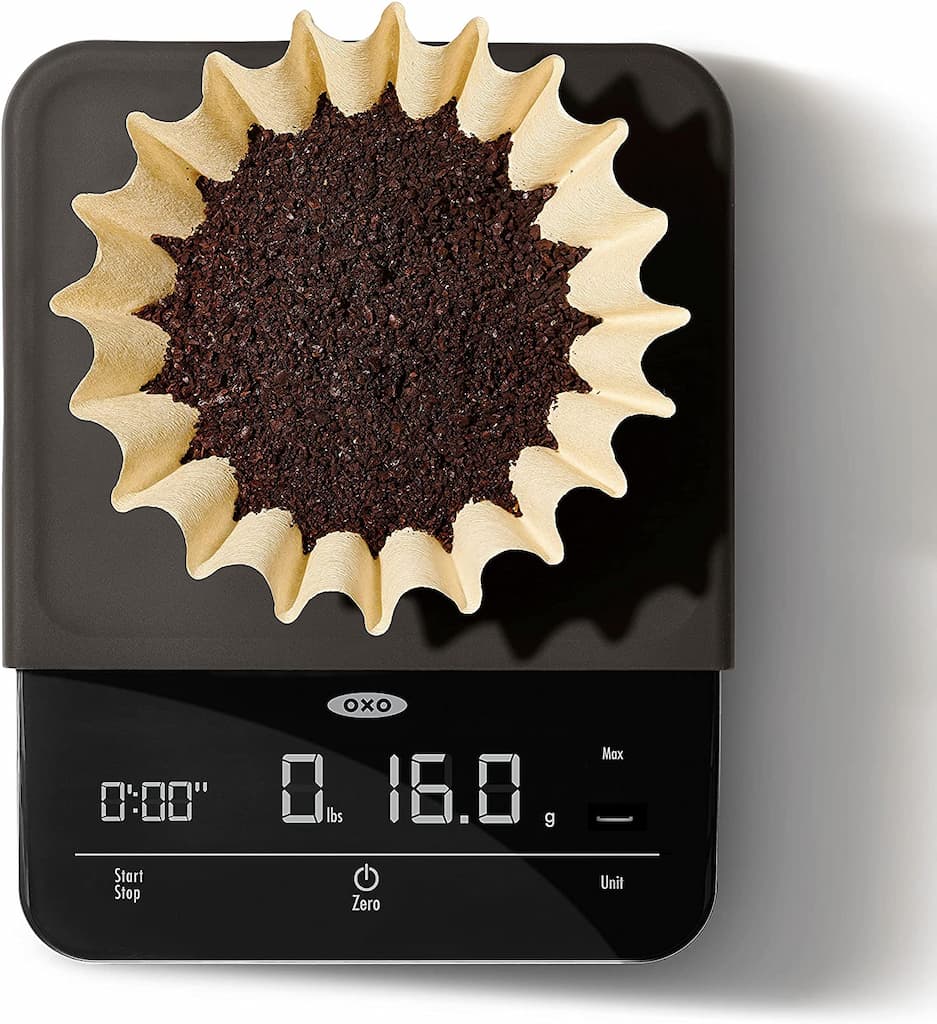 OXO Precision Coffee Scale with Timer, Slim design, 6 lb. Capacity, Black - Image 6